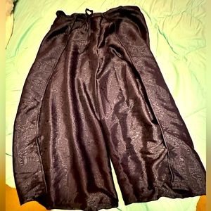 Silk tie pants XL